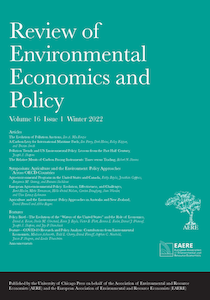 Review of Environmental Economics and Policy Vol 16 No 1 Cover.png