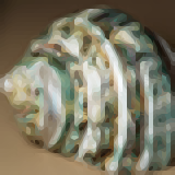 160 by 160 upscaled thumbnail of 'Green Sea Shell' (4xBRZ)