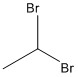 Line model of 1,1-dibromoethane