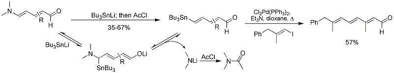 Formation of stannyldienals from Zincke aldehydes