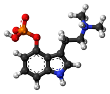 Spacefill model of canonical psilocybin