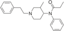 Chemical structure of 3-Methylfentanyl.