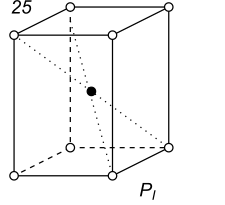 Black-white (antisymmetric) 3D Bravais Lattice number 25 (Tetragonal system)