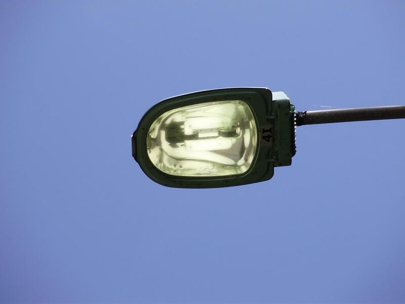File:2023-08-23 13 35 20 Induction florescent street light activated during daylight on utility pole 63424EW along Montague Avenue in the Mountainview section of Ewing Township, Mercer County, New Jersey.jpg