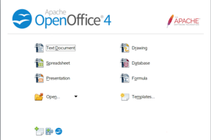 Apache OpenOffice 4.1.11 start centre screenshot.png