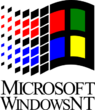 Microsoft Windows NT 3.1 logo with wordmark.svg