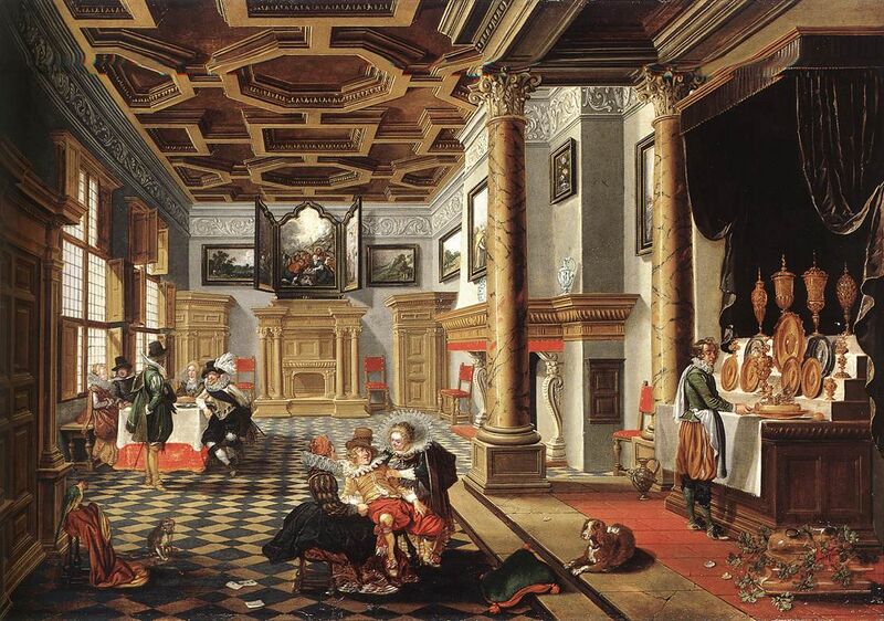 File:BASSEN, Bartholomeus van, Renaissance Interior with Banqueters, 1618-20.jpg