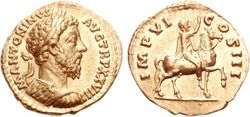 Aureus of Marcus Aurelius