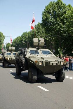 Armoured car during the independence day of Georgia, Tbilisi (1).jpg