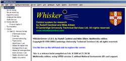 Whisker server screenshot