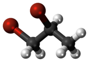Dibromopropane molecule