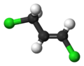 Ball-and-stick model of the trans isomer