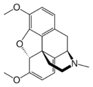 Chemical structure of thebaine.