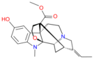 General structure of akuammine.