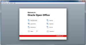Oracle Open Office 3.3.1 Start Center.png