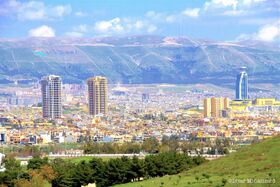 View of Sulaimani - Slemani - City in Southern Kurdistan in Spring 2016.JPG