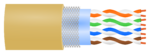 SF/UTP twisted pair cable shielding