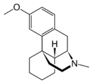 Chemical structure of levomethorphan