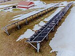 Solar array ground mounting