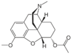 Chemical structure of Acetyldihydrocodeine.