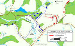 Battle of Monmouth - American vanguard attack.png