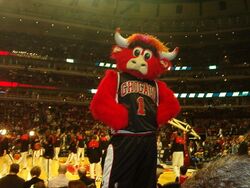 Benny The Bull the Official Mascot of the Chicago Bulls