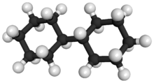 3D ball-and-stick structure of bicyclohexyl