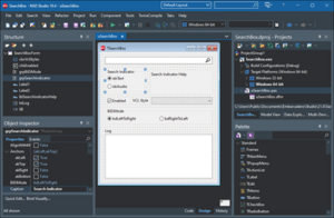 Screenshot of Delphi 10.4 IDE with VCL designer and Dark Theme.png