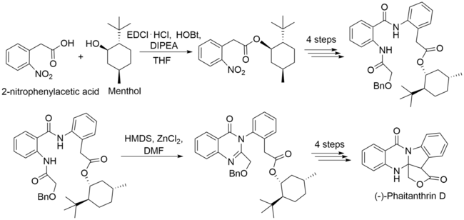 Abbreviated Synthesis of (−)-phaitanthrin D.