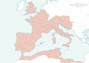 The Western Roman Empire in 400 AD