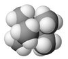 Spacefill model of tetramethylbutane