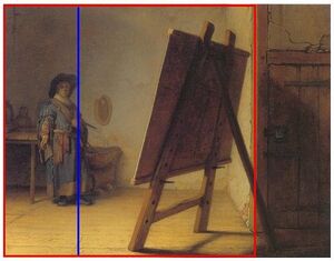 Rembrandt The Artist in his studio rabatment study.jpg
