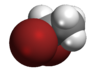 Spacefill model of 1,1-dibromoethane
