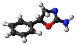Ball-and-stick model of aminorex