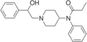 Chemical structure of β-hydroxyfentanyl.