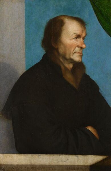 File:Hans Holbein the Younger - Johannes Froben.jpg