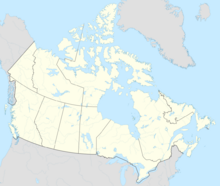 Map showing the location of Four Corners, Canada
