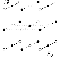 Black-white (antisymmetric) 3D Bravais Lattice number 19 (Orthorhombic system)