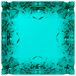 A three-dimensional Mandelbox fractal of scale -1.5.