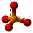 Aromatic ball and stick model of phosphate