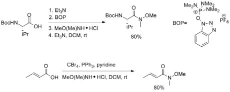 Example of Syntheses from Carboxyllic Acids