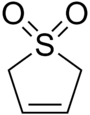 Skeletal formula of sulfolene