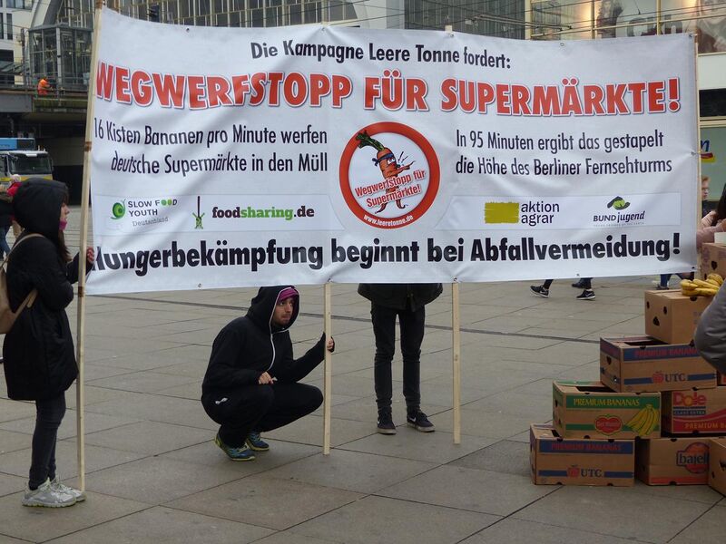 File:Protest against food waste, Berlin, Germany.jpg