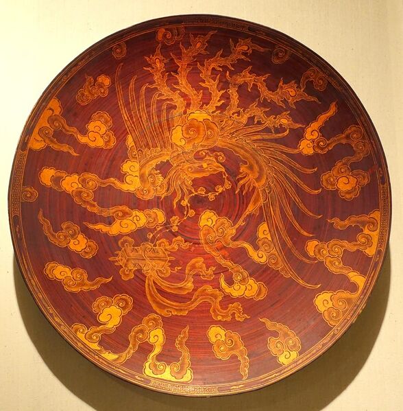 File:Plate made of varnished and closely-fitted bamboo, Kinh ethnic group, Nam Dinh province - Vietnam National Museum of Fine Arts - Hanoi, Vietnam - DSC05262.JPG