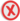 Red X symbol