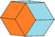 Bilinski dodecahedron as expanded golden rhombohedron.png