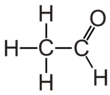 Lewis structure of acetaldehyde