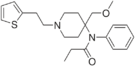 Chemical structure of sufentanil.