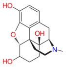 Chemical structure of oxymorphol.
