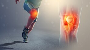 Chronic pain can be caused by joint or bone damage during heavy and irregular sports.